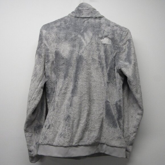 The North Face Mod Osito Silky Fleece Jacket Silver Grey Sz Small C845 - Picture 3 of 4